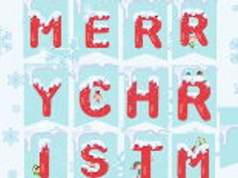 Merry Christmas Elf class bunting PDF