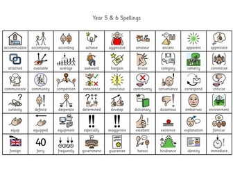 Year 5 & 6 Spellings