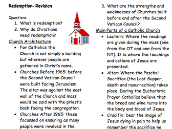 AQA Religious Studies B 2016 Redemption Revision