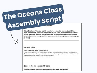 The Oceans KS1 Class Assembly Script