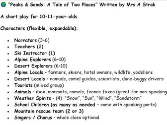 Peaks and Sands - A Tale of Two Places play script