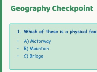 Geography unit - Human / Physical features using satellites