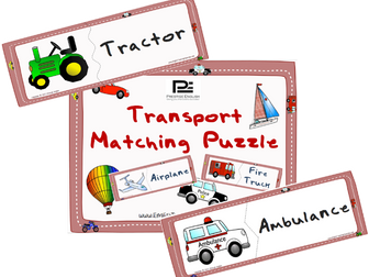 Transportation Matching Game | Puzzle