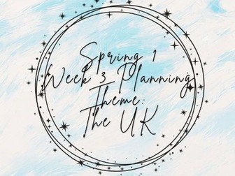 Reception - Spring 1 - Week 3 Planning (The UK)