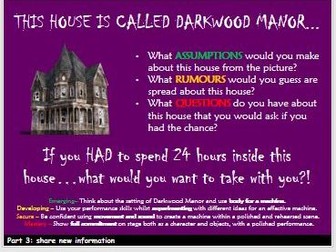 Darkwood Manor Scheme of Work