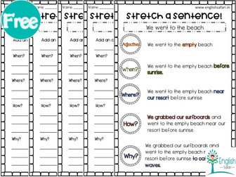 Expand a sentence Pack 1