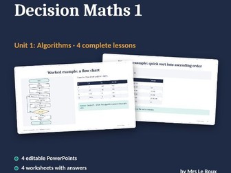 D1 Unit 1: Algorithms (Edexcel IAL)