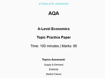 AQA A-Level Economics Practice Paper