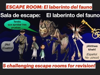 El laberinto del fauno (Sala de escape) Spanish A Level (with answers)
