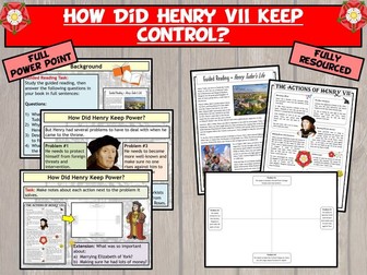 Tudors - How Did Henry VII Gain and Keep Control