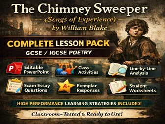 The Chimney Sweeper - William Blake (from Songs of Experience - Full Teaching Pack - Smithy's Basics