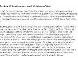 Journey's end critical analysis picture