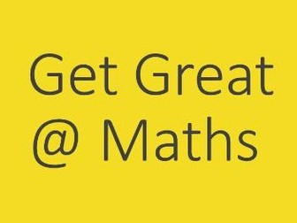 Get Great @ Maths