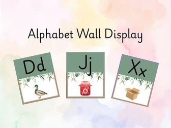 Alphabet Wall Display
