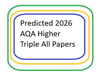 Predicted AQA 2026 TRIPLE Science Higher All papers DATA ONLY