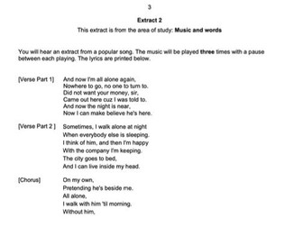 IGCSE Music MOCK Exam - New Syllabus