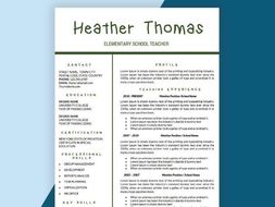 Teacher Resume Template Free Download from l.imgt.es