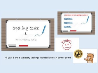 Year 5 & 6 Statutory Spelling Quiz