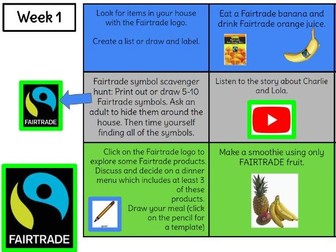 Fairtrade 2021 Choice Grids Nursery to P7