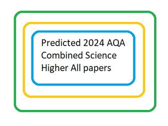 Predicted 2024 AQA Combined Science Higher All papers DATA ONLY