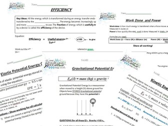 Energy Formulas Calculations Practice GCSE Physics