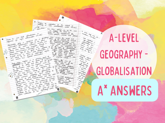 Pack of A* 10 and 12 markers - A-level Edexcel Geography