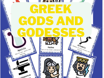 Greek Gods and Goddesses Table names/Display