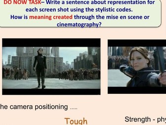 Hunger games - trailer analysis representation