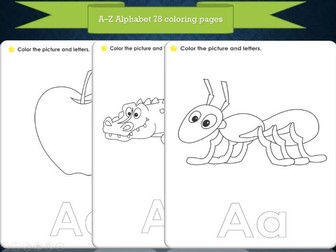 A to Z Alphabet Coloring Pages | 78 Fun Worksheets for Letters, Sounds