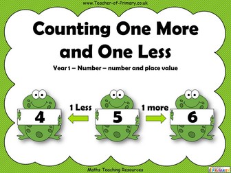 Counting One More and One Less - Year 1