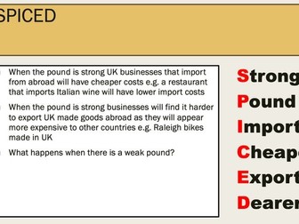 International trade and exchange rates IGCSE Pearson (1-9)