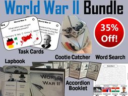World War 2 Task Cards and Activities Bundle