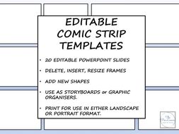 Editable Comic Strip Templates By Thepenlicence Teaching Resources Editable Comic Strip Templates By Thepenlicence Teaching Resources Tes