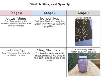 Attention Autism bucket 6 week plan