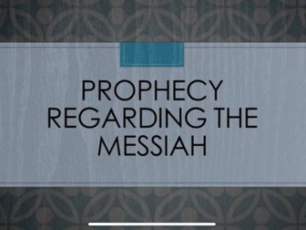 Prophecy regarding the Messiah A Level Edexcel RS