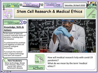 Stem Cell Research and Medical Ethics