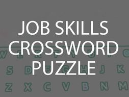 Job Skills Crossword Puzzle (US)