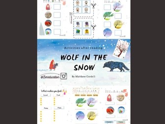 Wolf in the snow-Matthew Cordell-Printableactivities- general & specialeducation