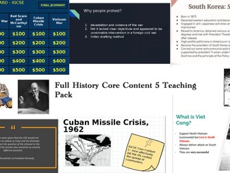 Full IGCSE History Core Content 5 Teaching Pack