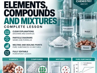 Pearson Edexcel iGCSE Chemistry 4XCH1 | Elements, Compounds & Mixtures | Complete Lesson