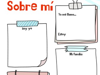 Sobre mí (About me worksheet)