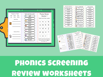 Phonics Screening Check Worksheets