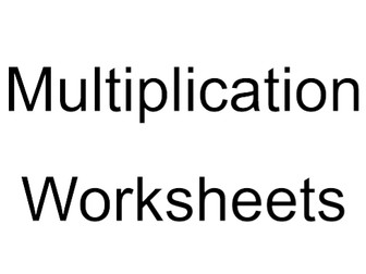 Multiplication Worksheets Functional Maths E1 to E3