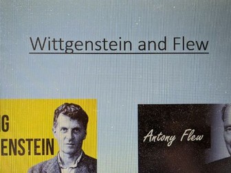 Wittgenstein and Flew - OCR lesson and lesson plan