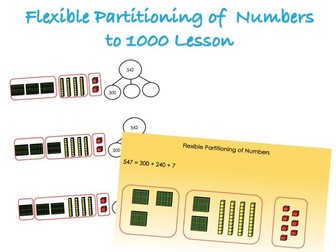 Year 3 Place Value - Flexible Partitioning of Numbers to 1000 Lesson