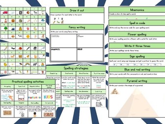 Spelling strategies flipbook | Laminate and Reuse