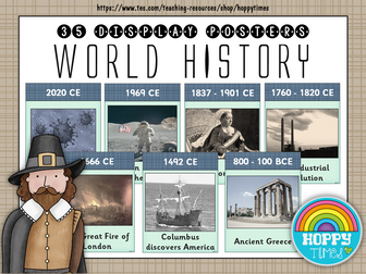World History Timeline Posters