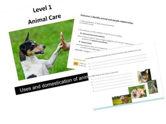 Animal Care Level 1 Revision workbook