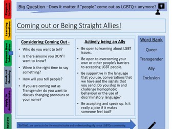 LGBTQ+ and Being an Ally