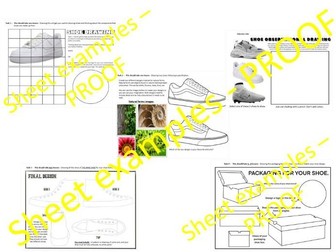 KS3 - Textiles shoe project Cover book
